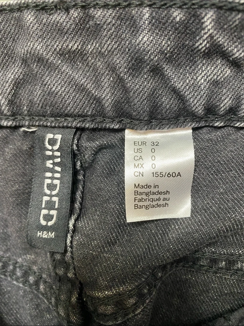 Divided denim mini